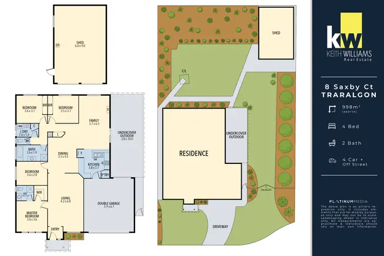 Floorplan of Homely house listing, 8 Saxby Court, Traralgon VIC 3844