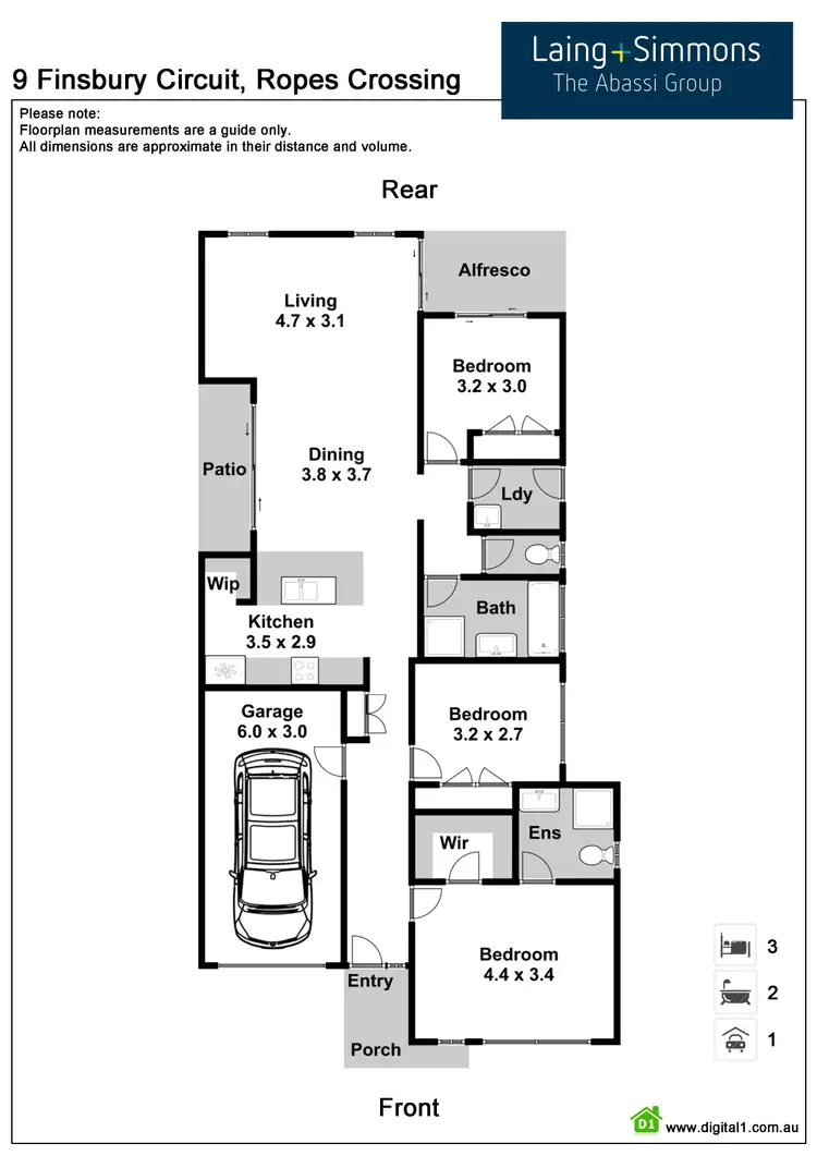 Floorplan of Homely house listing, 9 Finsbury Circuit, Ropes Crossing NSW 2760