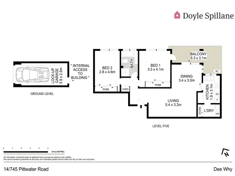 Floorplan of Homely apartment listing, 14/745-747 Pittwater Road, Dee Why NSW 2099