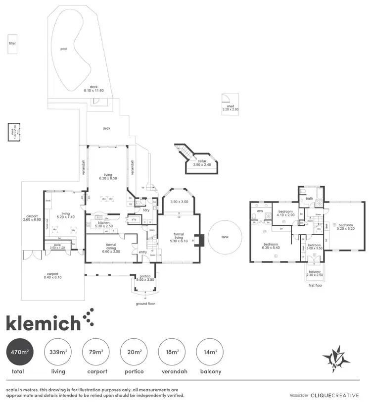Floorplan of Homely house listing, 10 Elmglade Road, Springfield SA 5062