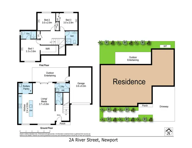Floorplan of Homely townhouse listing, 2A River Street, Newport VIC 3015