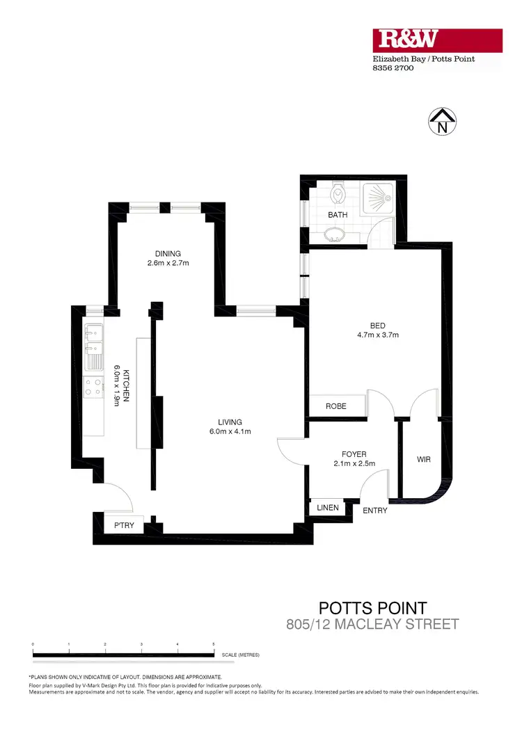 Floorplan of Homely apartment listing, 805/12 Macleay Street, Potts Point NSW 2011