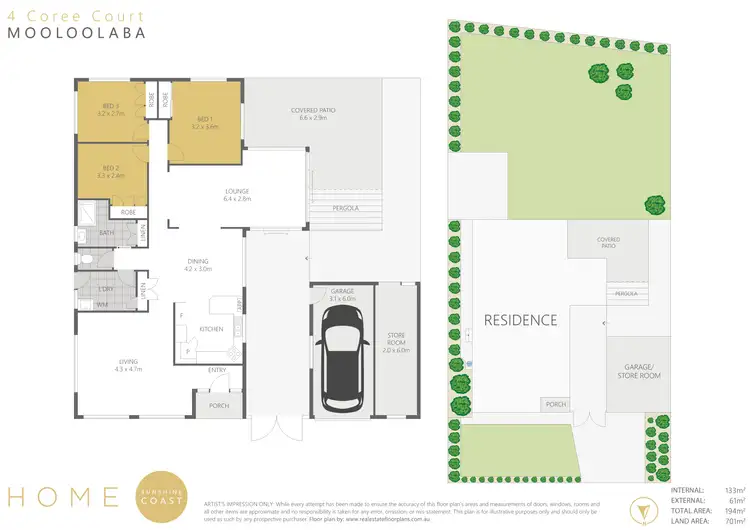Floorplan of Homely house listing, 4 Coree Court, Mooloolaba QLD 4557
