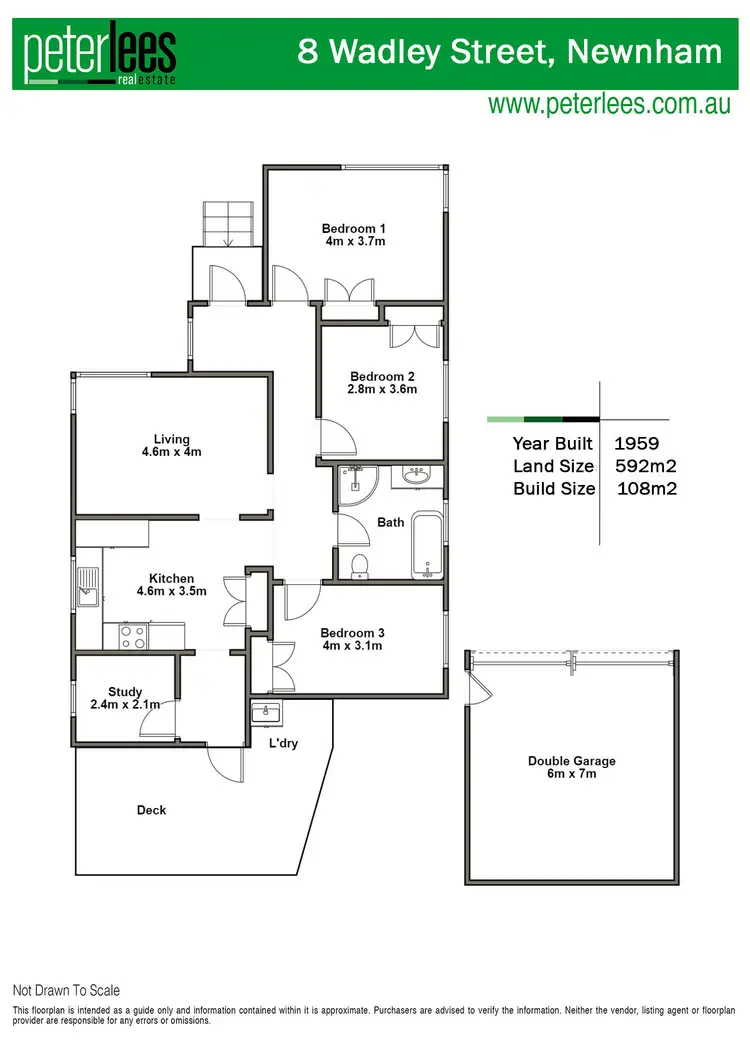 Floorplan of Homely house listing, 8 Wadley Street, Newnham TAS 7248
