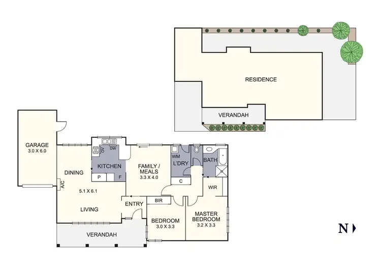 Floorplan of Homely unit listing, 2/66 Purches Street, Mitcham VIC 3132