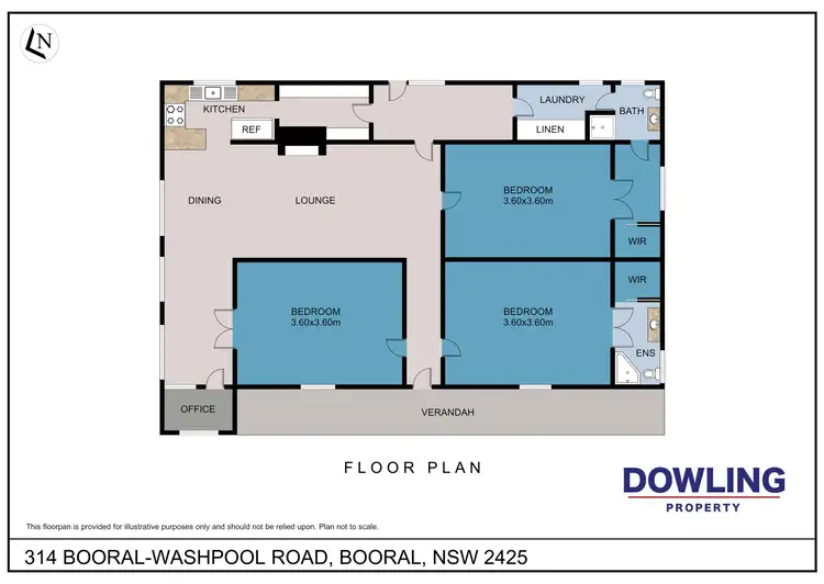 Floorplan of Homely rural property listing, 314 Booral Washpool Road, Booral NSW 2425