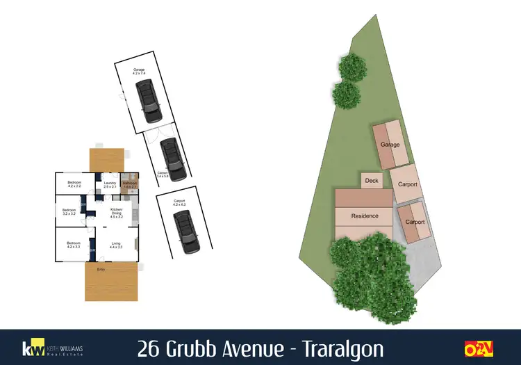 Floorplan of Homely house listing, 26 Grubb Avenue, Traralgon VIC 3844