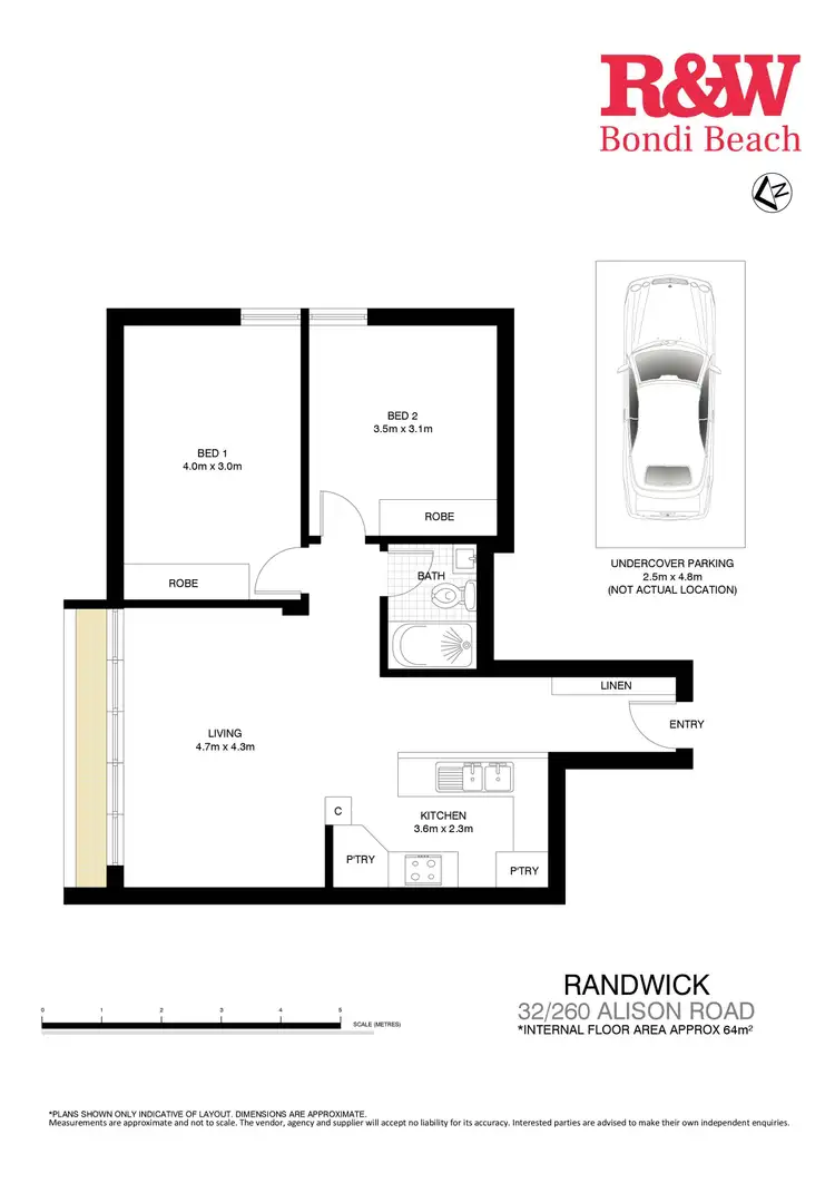 Floorplan of Homely apartment listing, 32E/260 Alison Road, Randwick NSW 2031