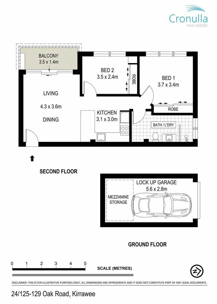 Floorplan of Homely apartment listing, 24/125-129 Oak Road, Kirrawee NSW 2232
