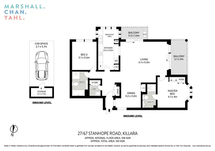 Floorplan of Homely apartment listing, 27/67 Stanhope Road, Killara NSW 2071