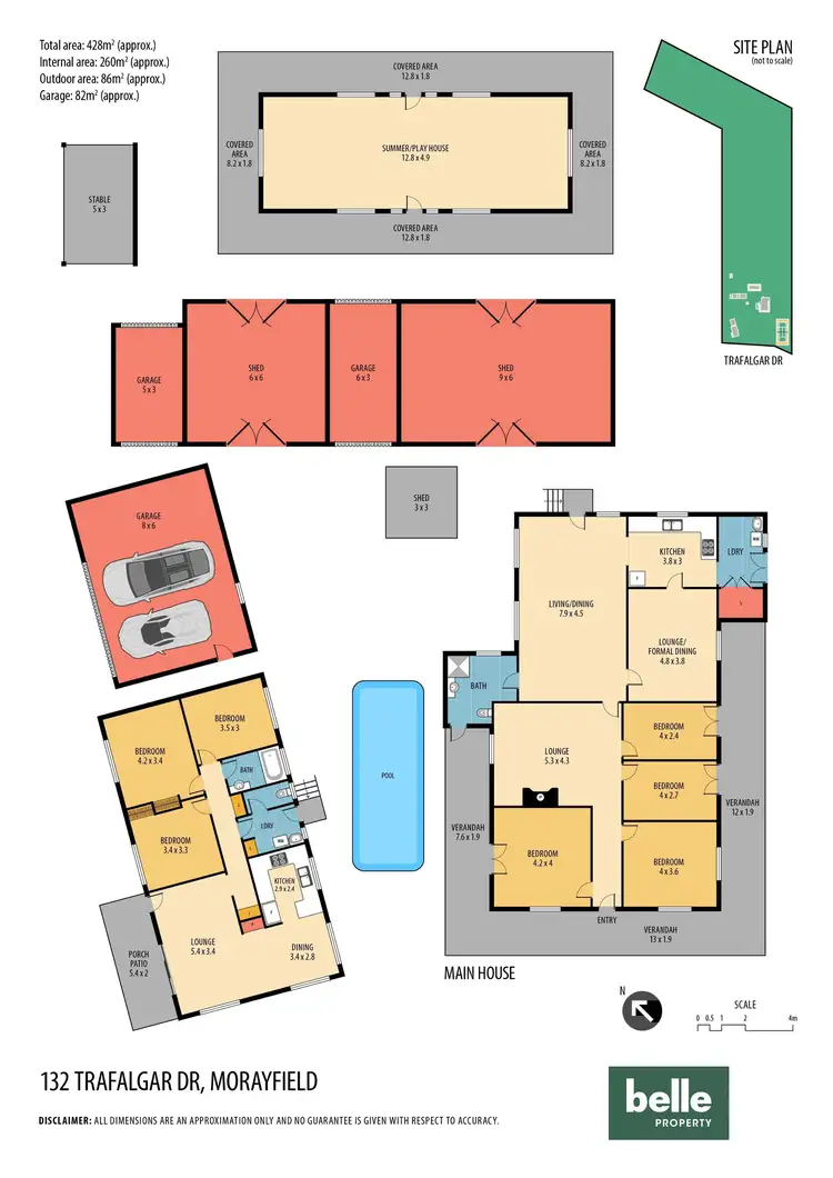 Floorplan of Homely rural property listing, 132 Trafalgar Drive, Morayfield QLD 4506