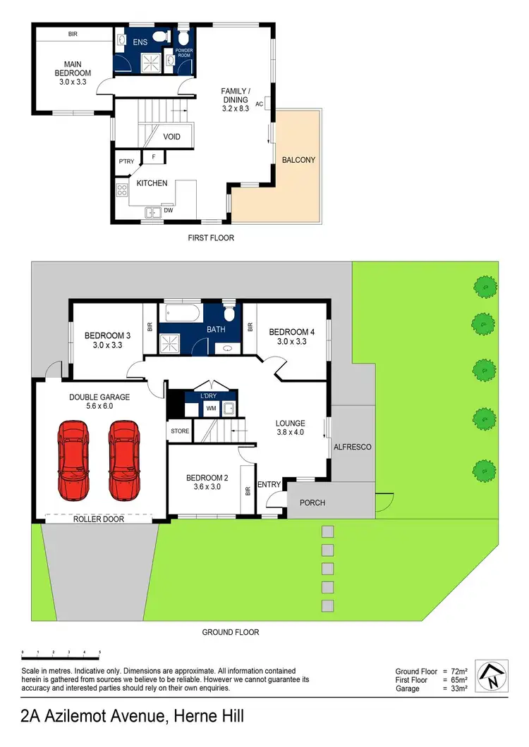 Floorplan of Homely townhouse listing, 2A Azilemot Avenue, Herne Hill VIC 3218