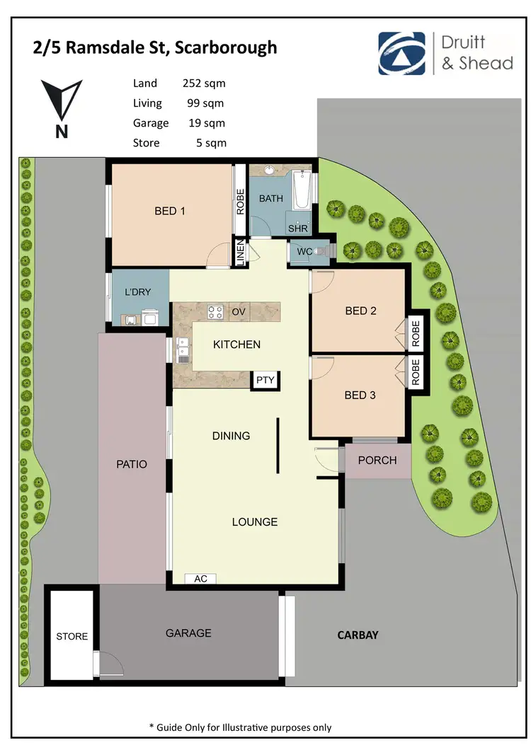 Floorplan of Homely villa listing, 2/5 Ramsdale Street, Scarborough WA 6019