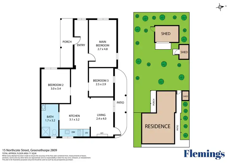 Floorplan of Homely house listing, 15 Northcote Street, Greenethorpe NSW 2809