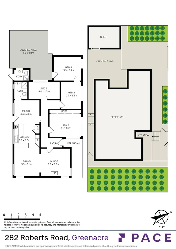 Floorplan of Homely house listing, 282 Roberts Road, Greenacre NSW 2190