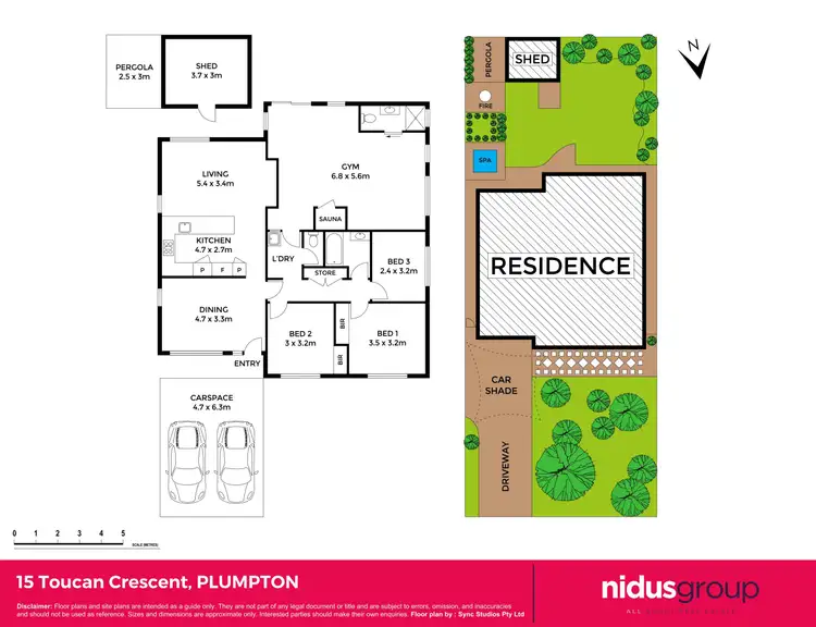 Floorplan of Homely house listing, 15 Toucan Crescent, Plumpton NSW 2761