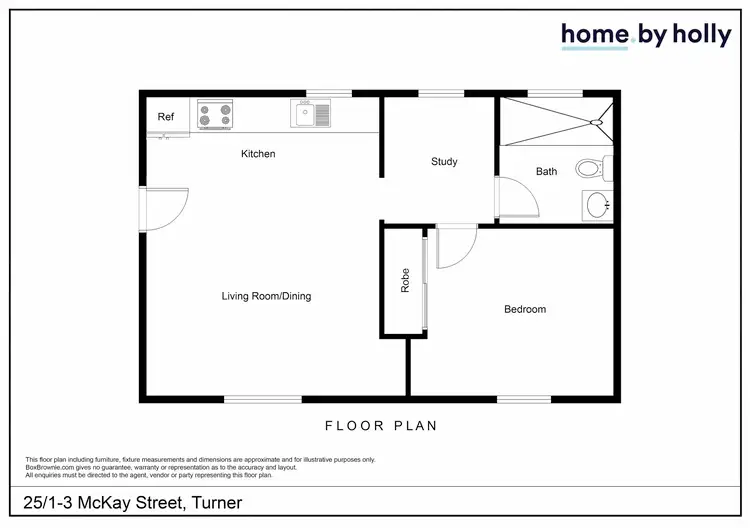 Floorplan of Homely apartment listing, 25/1-3 McKay Street, Turner ACT 2612