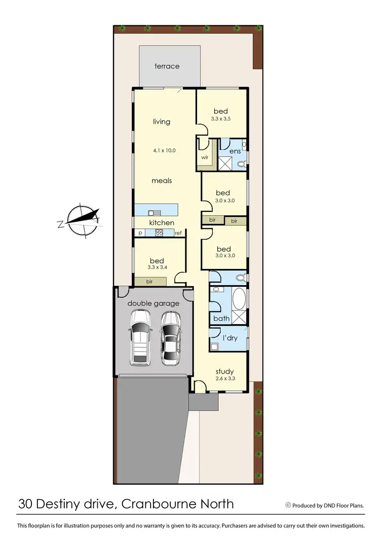 Floorplan of Homely house listing, 30 Destiny Drive, Cranbourne North VIC 3977
