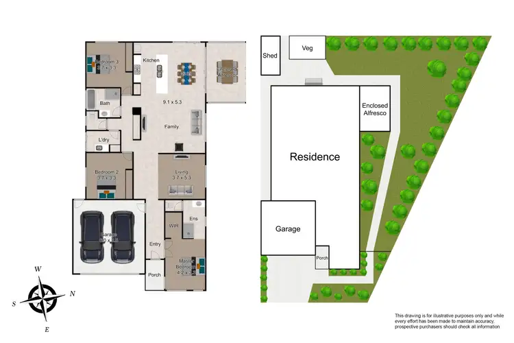Floorplan of Homely house listing, 21 Stocks Drive, Cranbourne West VIC 3977