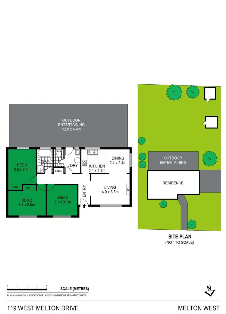 Floorplan of Homely house listing, 119 West Melton Drive, Melton West VIC 3337