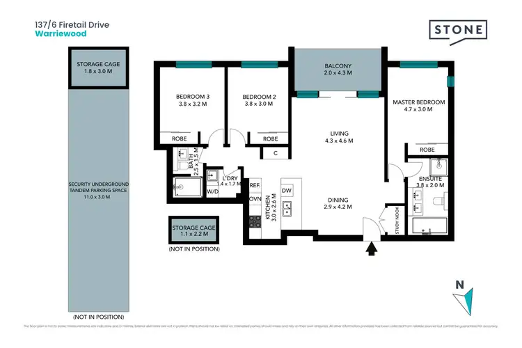 Floorplan of Homely apartment listing, 137/6 Firetail Drive, Warriewood NSW 2102