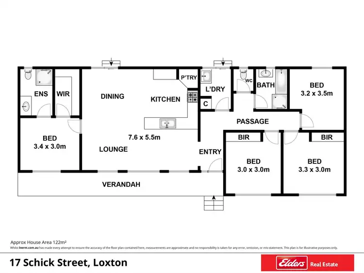 Floorplan of Homely house listing, 17 Schick Street, Loxton SA 5333