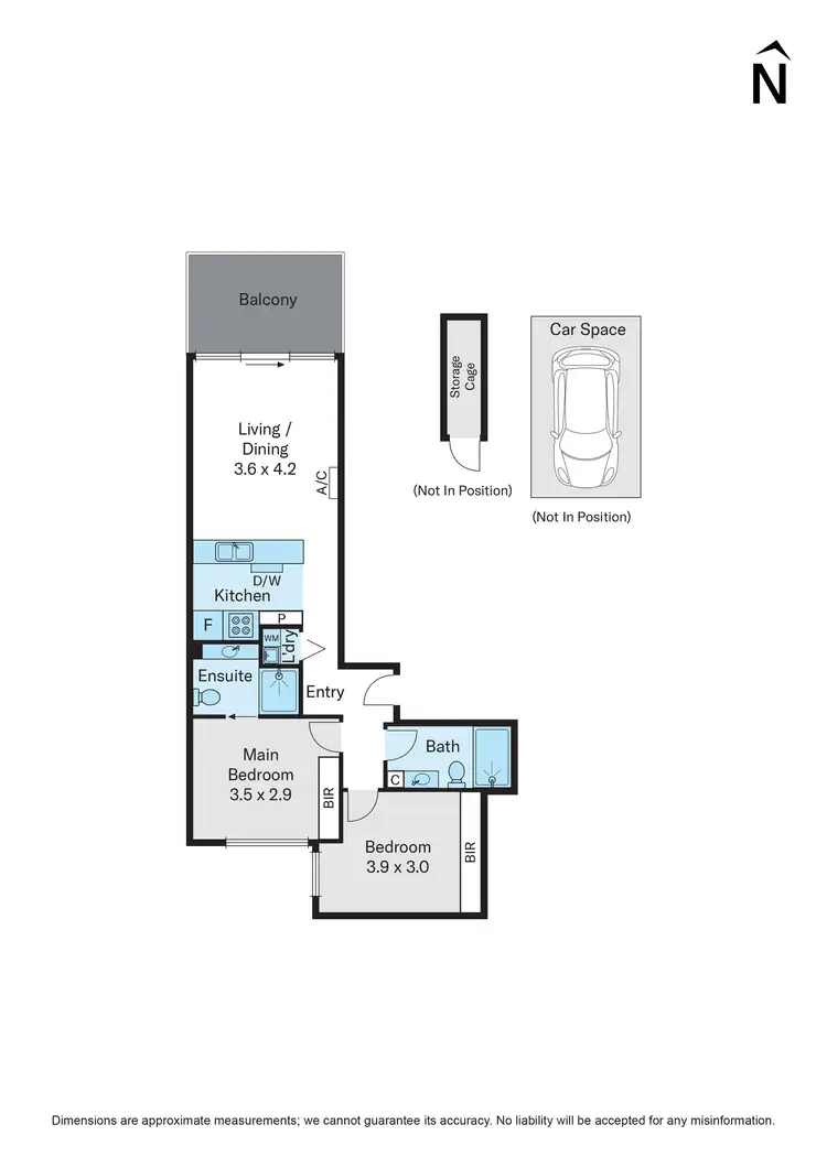 Floorplan of Homely apartment listing, 207/629 Canterbury Road, Surrey Hills VIC 3127