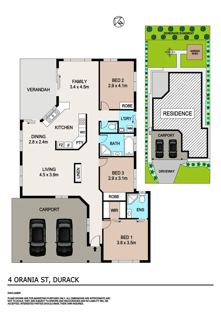 Floorplan of Homely house listing, 4 Orania Street, Durack NT 830