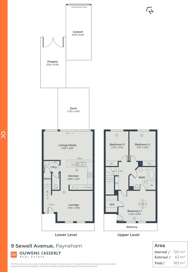 Floorplan of Homely townhouse listing, 9 Sewell Avenue, Payneham SA 5070