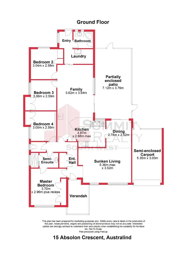 Floorplan of Homely house listing, 15 Absolon Crescent, Australind WA 6233