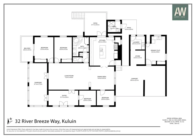 Floorplan of Homely land listing, 32 Riverbreeze Way, Kuluin QLD 4558