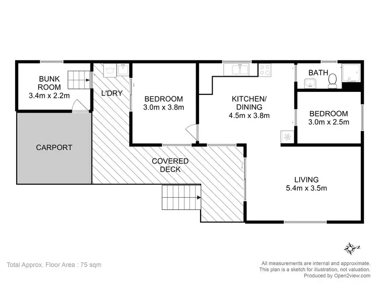 Floorplan of Homely house listing, 3 Turners Road, Saltwater River TAS 7186