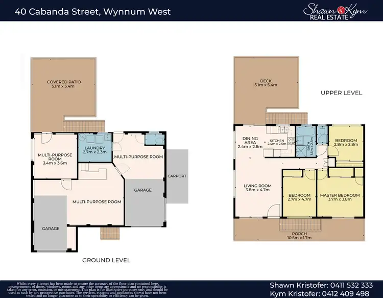 Floorplan of Homely house listing, 40 Cabanda Street, Wynnum West QLD 4178