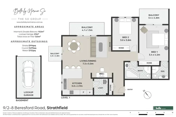 Floorplan of Homely apartment listing, 9/2-8 Beresford Road, Strathfield NSW 2135