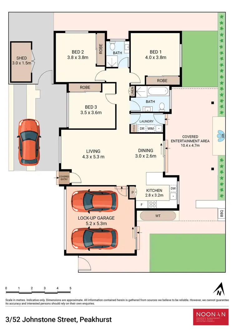 Floorplan of Homely villa listing, 3/52 Johnstone Street, Peakhurst NSW 2210