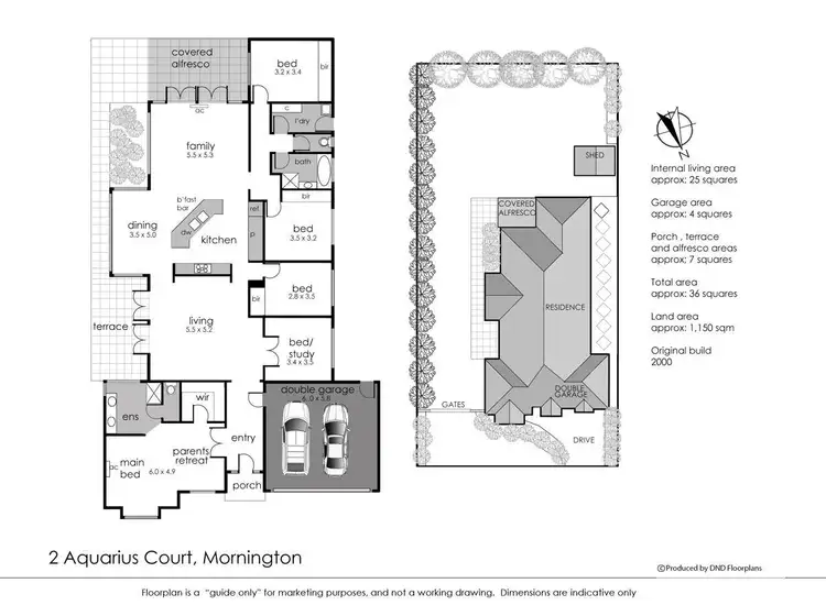 Floorplan of Homely house listing, 2 Aquarius Court, Mornington VIC 3931