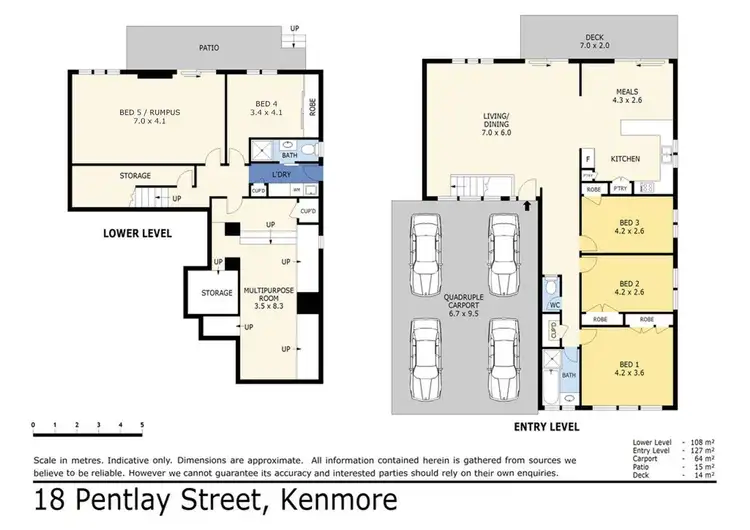 Floorplan of Homely house listing, 18 Pentlay Street, Kenmore QLD 4069