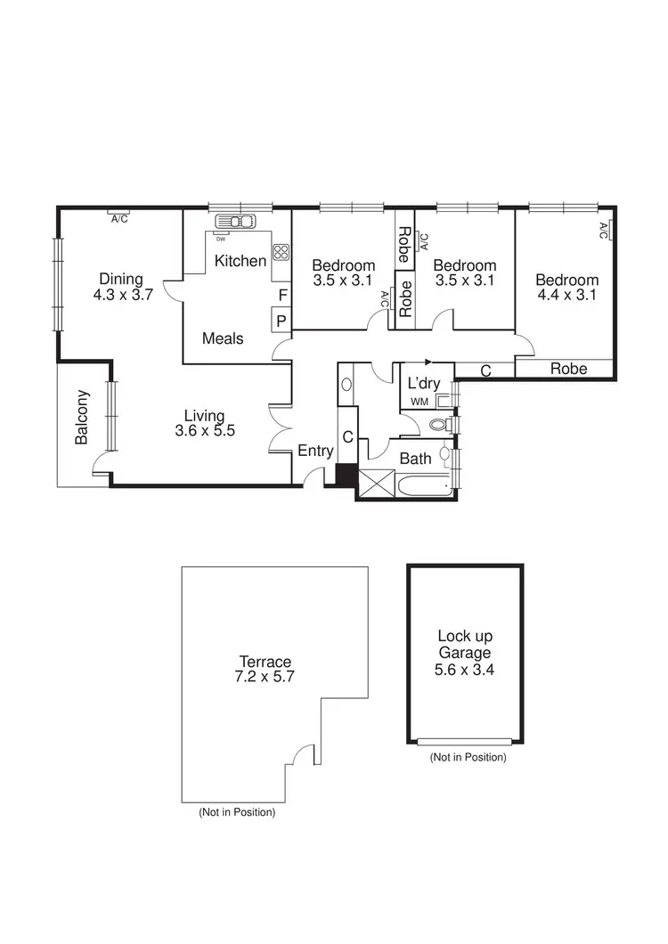 Floorplan of Homely apartment listing, 5/27 Dickens Street, Elwood VIC 3184