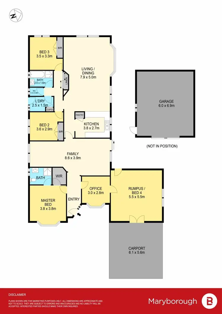 Floorplan of Homely house listing, 43 Harrison Street, Maryborough VIC 3465