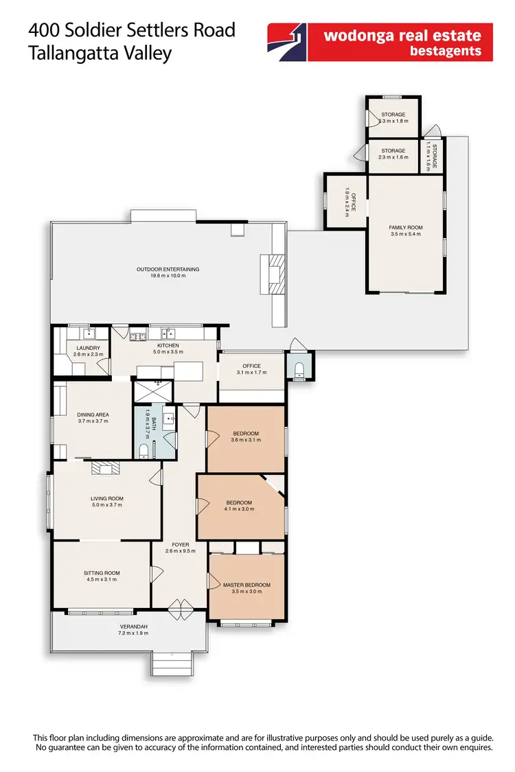 Floorplan of Homely house listing, 400 Soldier Settlers Road, Tallangatta Valley VIC 3701