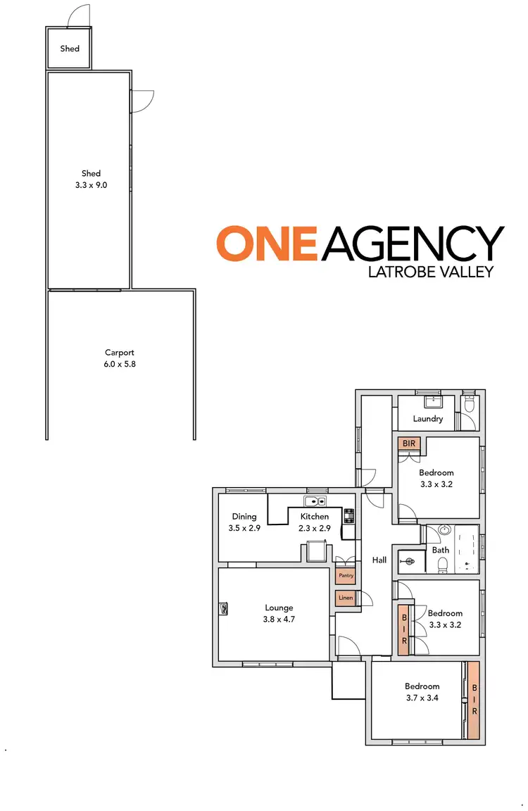 Floorplan of Homely house listing, 17 Walton Street, Rosedale VIC 3847