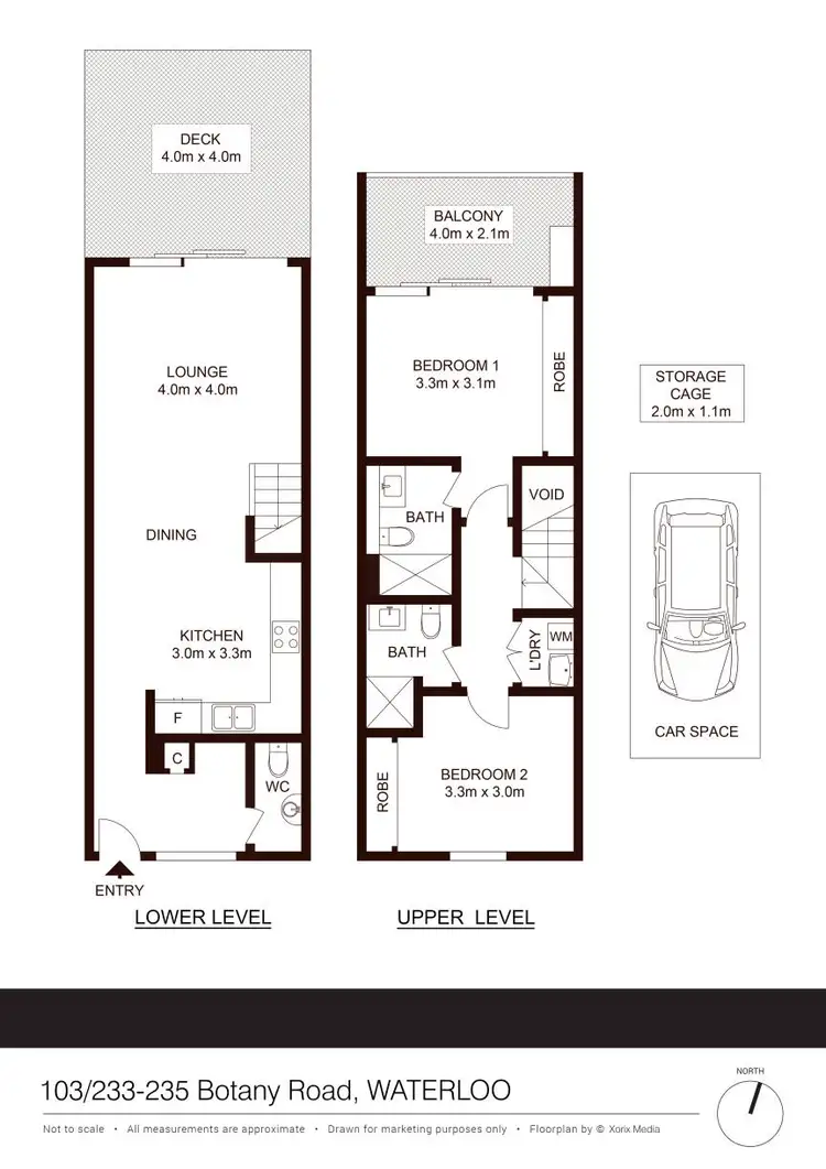 Floorplan of Homely apartment listing, 103/233-235 Botany Road, Waterloo NSW 2017