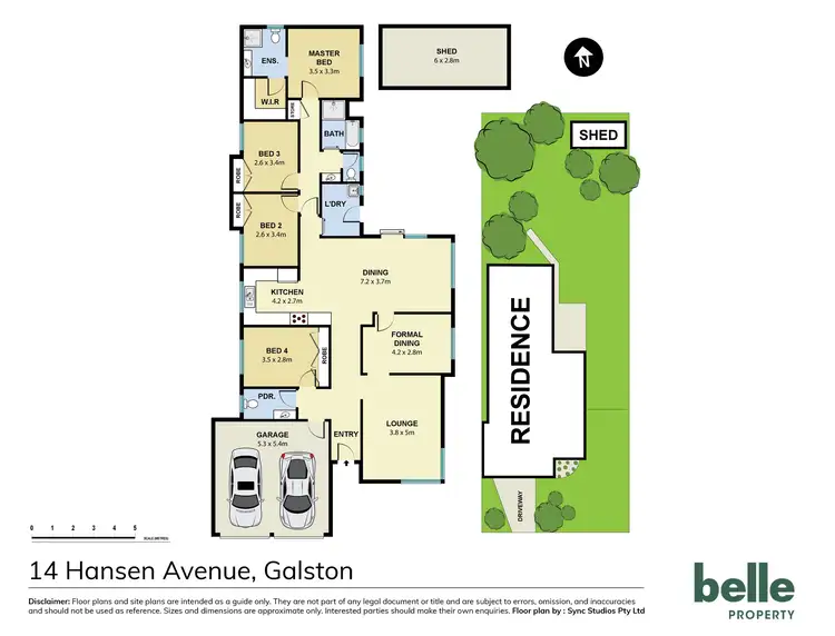 Floorplan of Homely house listing, 14 Hansen Avenue, Galston NSW 2159