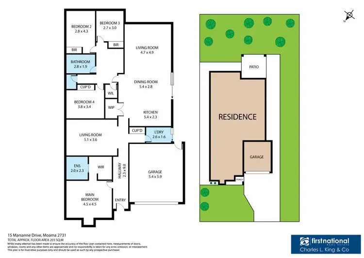 Floorplan of Homely house listing, 15 Marsanne Drive, Moama NSW 2731