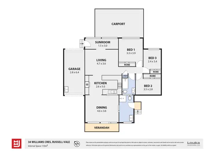 Floorplan of Homely house listing, 34 Williams Crescent, Russell Vale NSW 2517