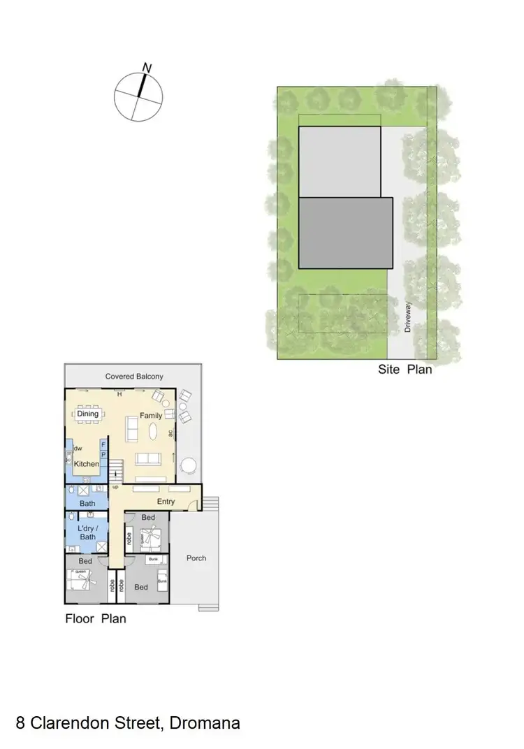 Floorplan of Homely house listing, 8 Clarendon Street, Dromana VIC 3936