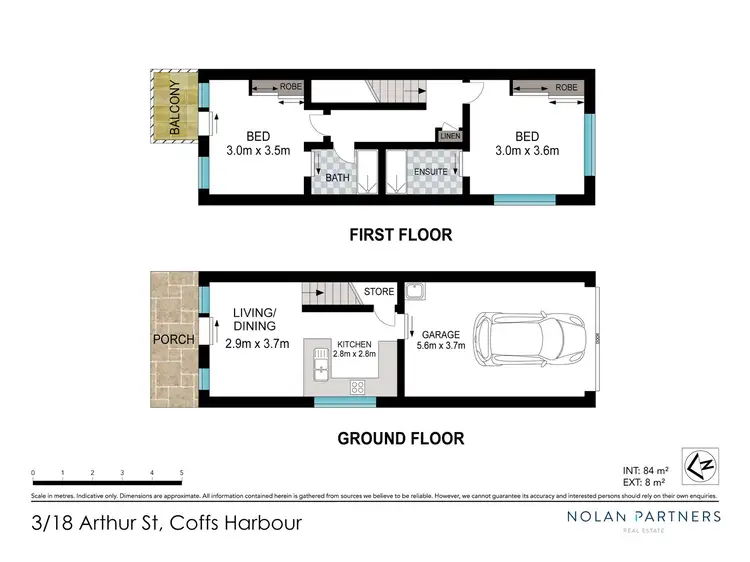 Floorplan of Homely townhouse listing, 3/18 Arthur Street, Coffs Harbour NSW 2450