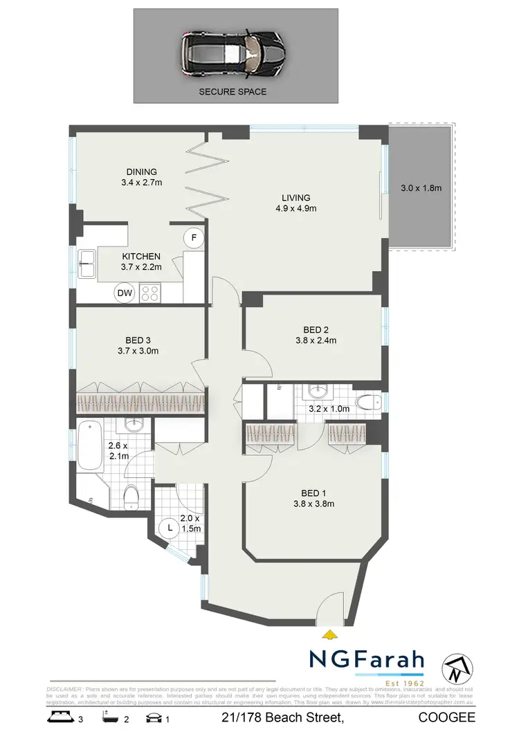 Floorplan of Homely apartment listing, 21/178 Beach Street, Coogee NSW 2034