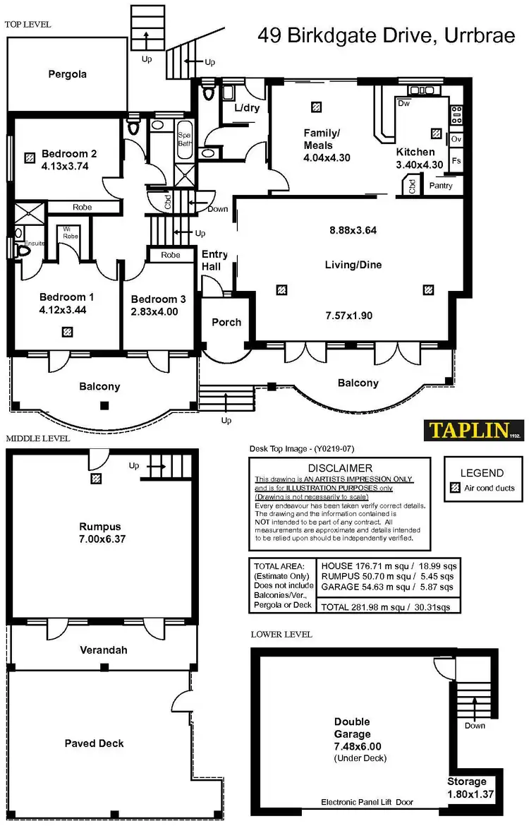 Floorplan of Homely house listing, 49 Birksgate Drive, Urrbrae SA 5064