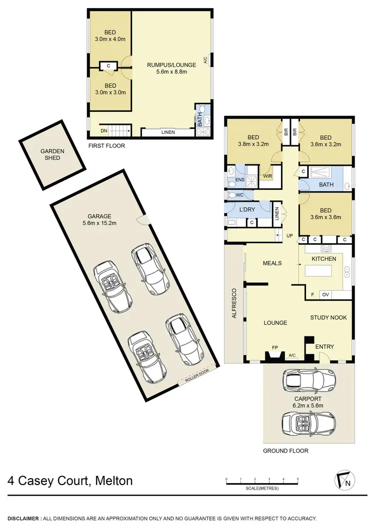 Floorplan of Homely house listing, 4 Casey Court, Melton VIC 3337
